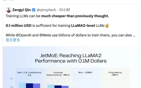 10万美元训出Llama