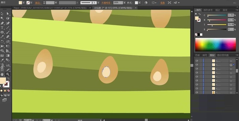 ai绘制秋葵的操作方法插图5 ai绘制秋葵的操作方法