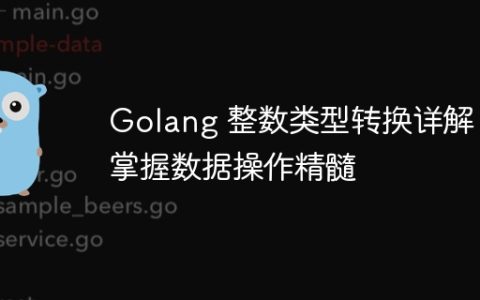 Golang 整数类型转换详解：掌握数据操作精髓