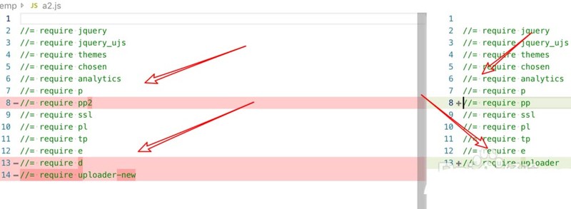 vscode怎么比较两个文件的区别?vscode比较两个文件方法插图3 vscode怎么比较两个文件的区别_vscode比较两个文件方法