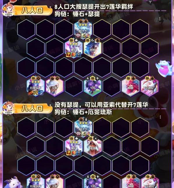 《云顶之弈手游》7D莲华狙阵容强度一览