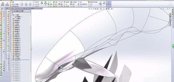Solidworks绘制海豚的详细操作步骤插图4 Solidworks绘制海豚的详细操作步骤