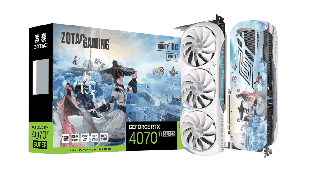 索泰推出《剑网 3》竞技大师赛联名定制版显卡,基于 RTX 4070 Ti SUPER 月白显卡打造插图4 索泰推出《剑网 3》竞技大师赛联名定制版显卡,基于 RTX 4070 Ti SUPER 月白显卡打造
