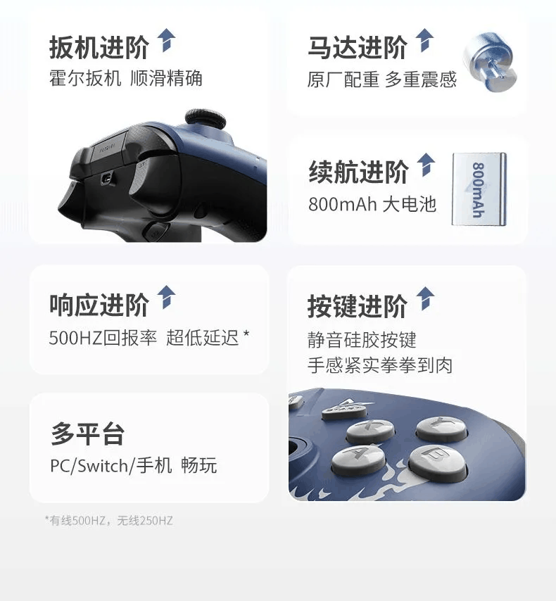 飞智冰原狼 2 火影忍者联名款游戏手柄发布:宇智波佐助主题,首发价 229 元插图2 飞智冰原狼 2 火影忍者联名款游戏手柄发布:宇智波佐助主题,首发价 229 元