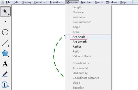 使用几何画板测量弧度角的详细操作