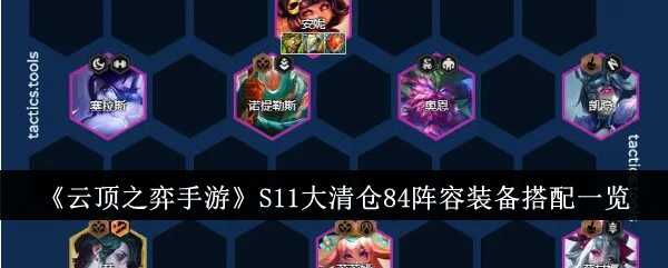 《云顶之弈手游》S11大清仓84阵容装备搭配一览插图 《云顶之弈手游》S11大清仓84阵容装备搭配一览