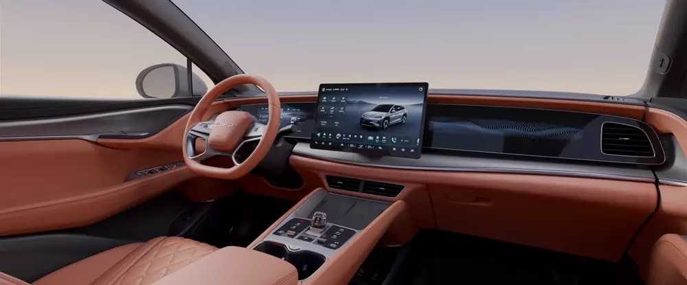 比亚迪海狮 07 EV 内饰官图公布：北京车展正式上市