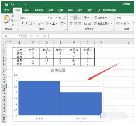 Excel2019怎么制作直方图?Excel2019直方图绘制方法插图6 Excel2019怎么制作直方图_Excel2019直方图绘制方法