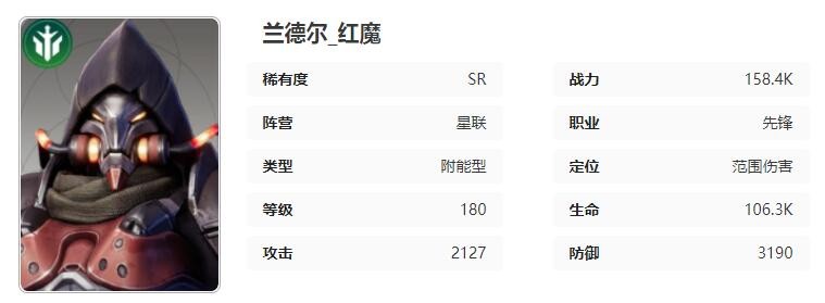 《星际52区》兰德尔角色技能属性介绍