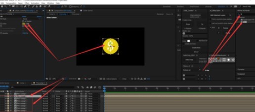 AE制作3D硬币翻转的基本教程插图6 AE制作3D硬币翻转的基本教程