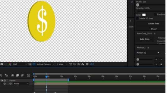 AE制作3D硬币翻转的基本教程插图11 AE制作3D硬币翻转的基本教程