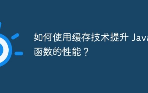 如何使用缓存技术提升 Java 函数的性能？