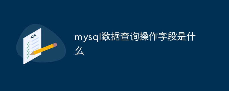mysql数据查询操作字段是什么插图 mysql数据查询操作字段是什么