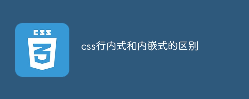 css行内式和内嵌式的区别