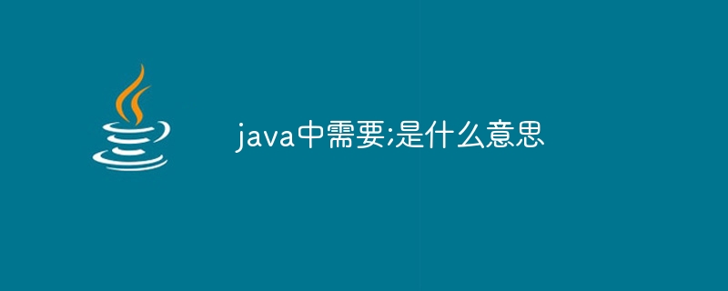 java中需要;是什么意思插图 java中需要;是什么意思