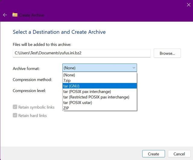 Win11 23H2/22H2怎么创建7z/TAR 压缩文件?插图1