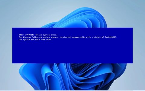 电脑出现0xc000021a蓝屏错误怎么修复