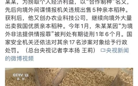 偷卖种子就是对境外提供情报！这事儿没你想的那么简单