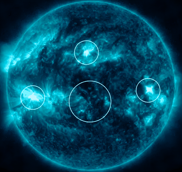 人类第一次见到!四个太阳耀斑同时爆发:即将轰击地球插图 人类第一次见到!四个太阳耀斑同时爆发:即将轰击地球