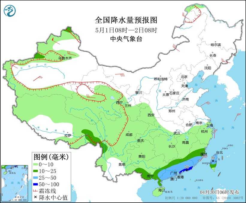 福建广东等地有强降水和强对流 中央气象台继续发布暴雨黄色预警和强对流天气橙色预警