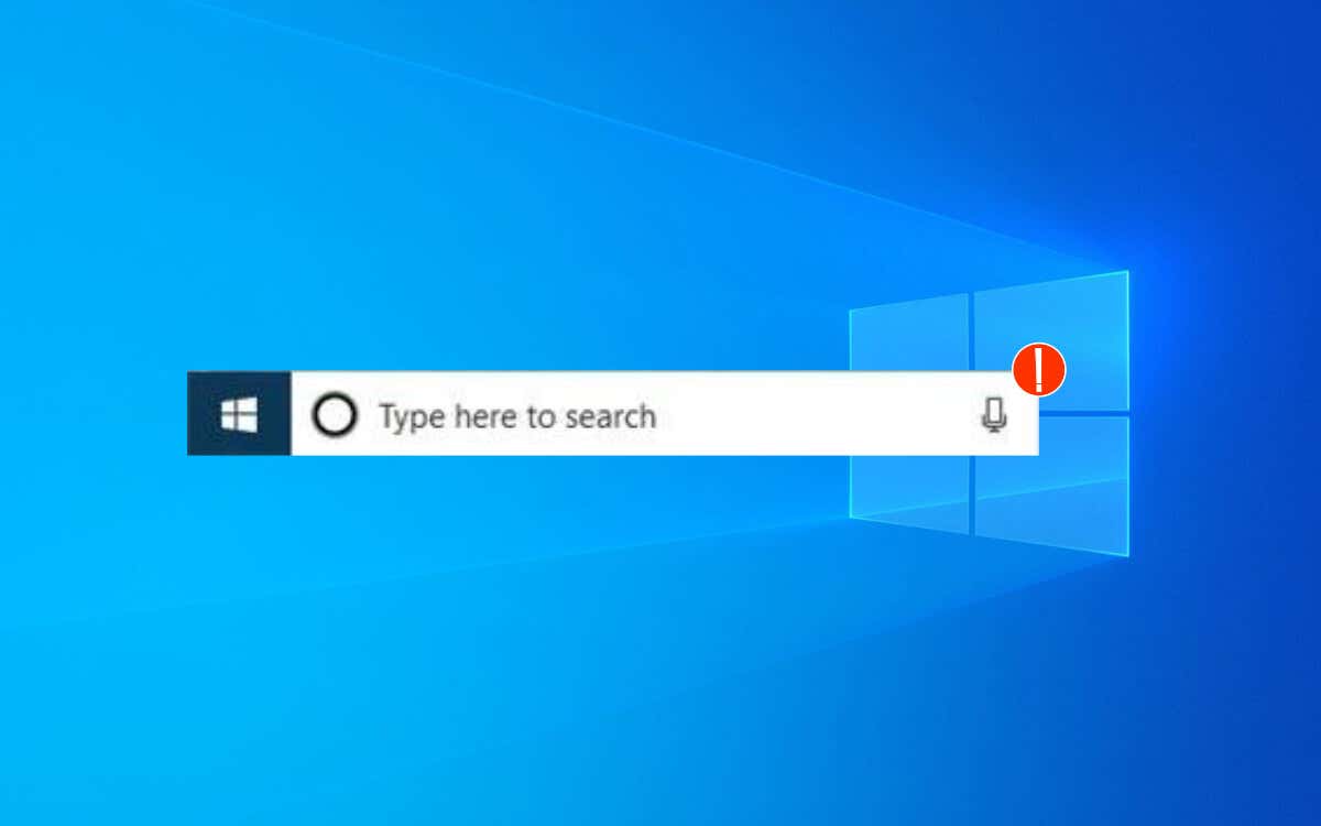 Windows search box