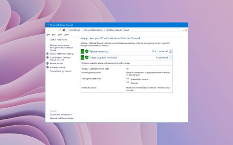 Win10防火墙变成灰色不能修改怎么解决