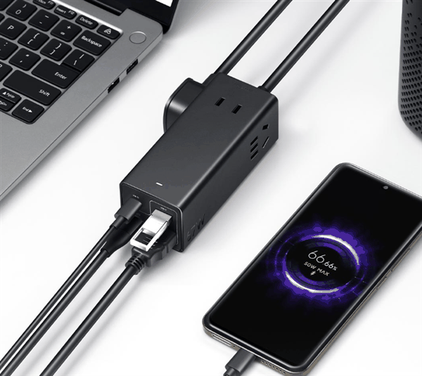 185元！小米67W桌面快充插座Pro开售：七合一接口 支持拓展坞