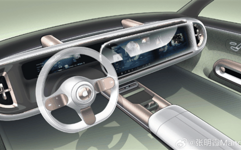 双联大屏上车！smart精灵#5内饰预告图曝光：科幻风打造
