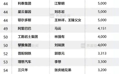 2024年度慈善企业家排行榜：小米雷军、腾讯马化腾、字节张一鸣位列前十