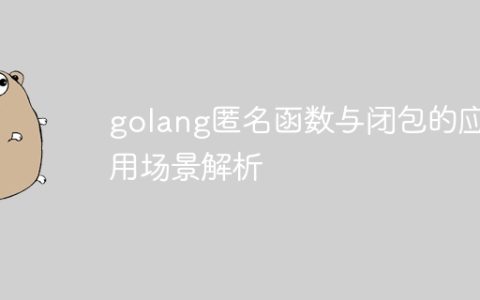 golang匿名函数与闭包的应用场景解析