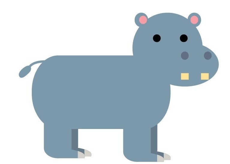 怎么用ai绘制出一只卡通河马插图8 怎么用ai绘制出一只卡通河马-ai绘制出一只卡通河马教程