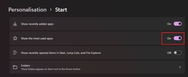 Win11怎么自定义开始菜单?Win11自定义开始菜单教程插图8 Win11怎么自定义开始菜单_Win11自定义开始菜单教程