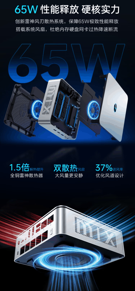 雷神 MIX PRO 迷你主机上市:Ultra 5 125H 准系统售价 2999 元插图2 雷神 MIX PRO 迷你主机上市:Ultra 5 125H 准系统售价 2999 元