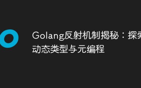 Golang反射机制揭秘：探索动态类型与元编程