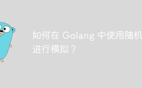 如何在 Golang 中使用随机数进行模拟？