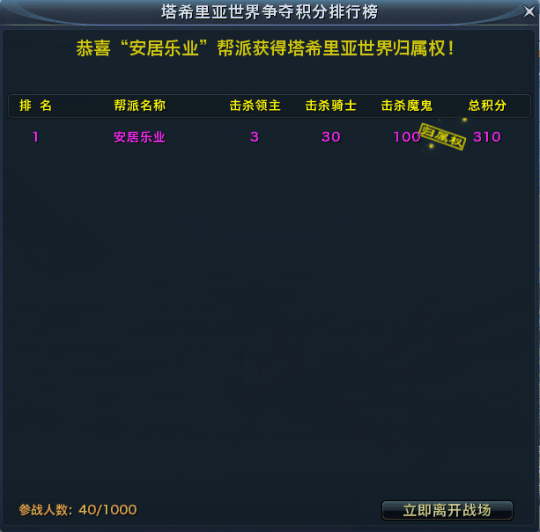 《无限世界》塔希里亚世界争夺战 勇士们的竞技舞台