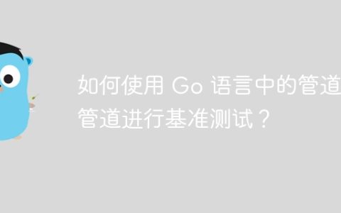 如何使用 Go 语言中的管道对管道进行基准测试？