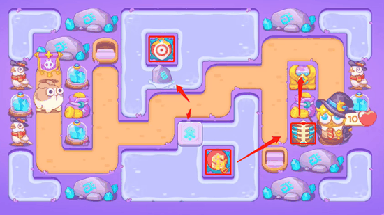 《保卫萝卜4》阿波与魔法宝藏第49关通关攻略插图1 《保卫萝卜4》阿波与魔法宝藏第49关通关攻略