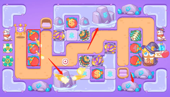 《保卫萝卜4》阿波与魔法宝藏第49关通关攻略插图3 《保卫萝卜4》阿波与魔法宝藏第49关通关攻略