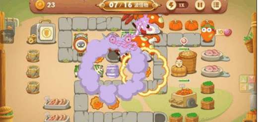 保卫萝卜3夜市22关攻略 集市第22关过关方法