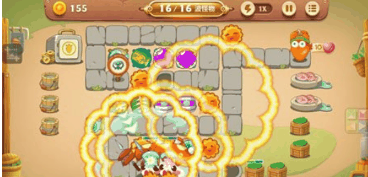 保卫萝卜3夜市22关攻略 集市第22关过关方法