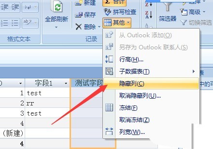 access隐藏列的操作步骤插图4 access隐藏列的操作步骤