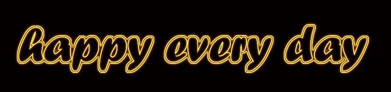 ps怎么设计双层空心发光的霓虹艺术字_ps设计双层空心发光的霓虹艺术字教程