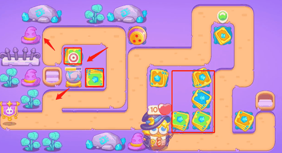 《保卫萝卜4》阿波与魔法宝藏第63关通关攻略插图3 《保卫萝卜4》阿波与魔法宝藏第63关通关攻略