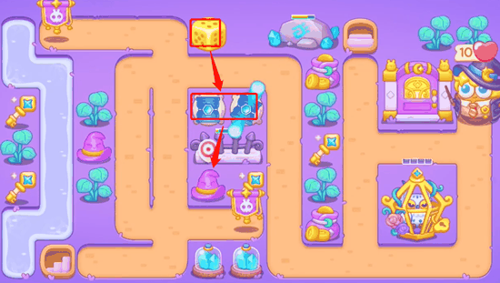 《保卫萝卜4》阿波与魔法宝藏第71关通关攻略