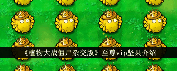 《植物大战僵尸杂交版》至尊vip坚果介绍插图 《植物大战僵尸杂交版》至尊vip坚果介绍