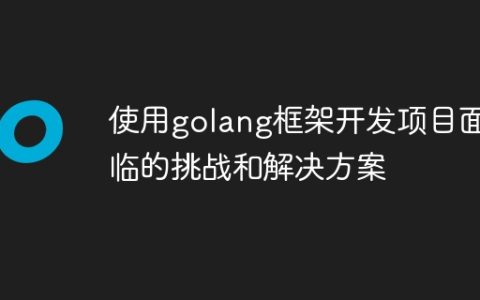 使用golang框架开发项目面临的挑战和解决方案
