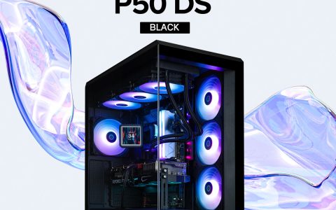 ZALMAN 推出 270° 海景房机箱 P50DS：支持背插主板，内置监控屏