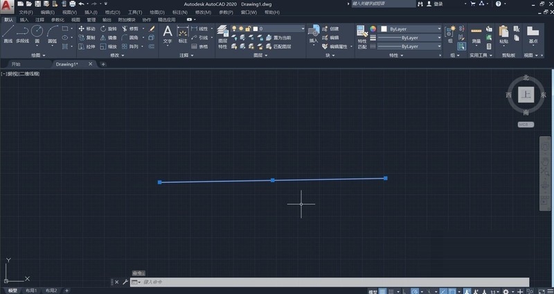 Auto CAD2020怎么等分线段