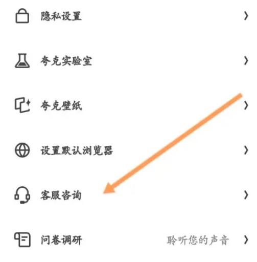 夸克浏览器怎么咨询客服 咨询客服的操作方法插图3 夸克浏览器怎么咨询客服 咨询客服的操作方法